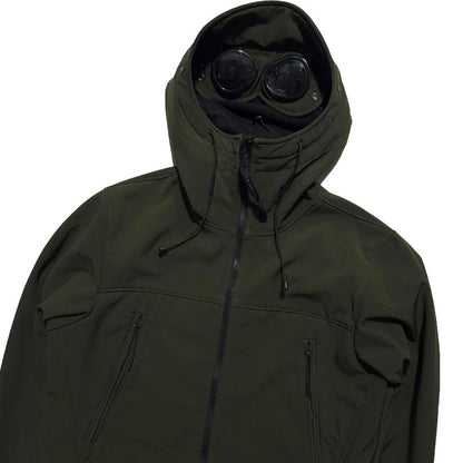 CP Company Khaki Soft Shell Goggle Jacket