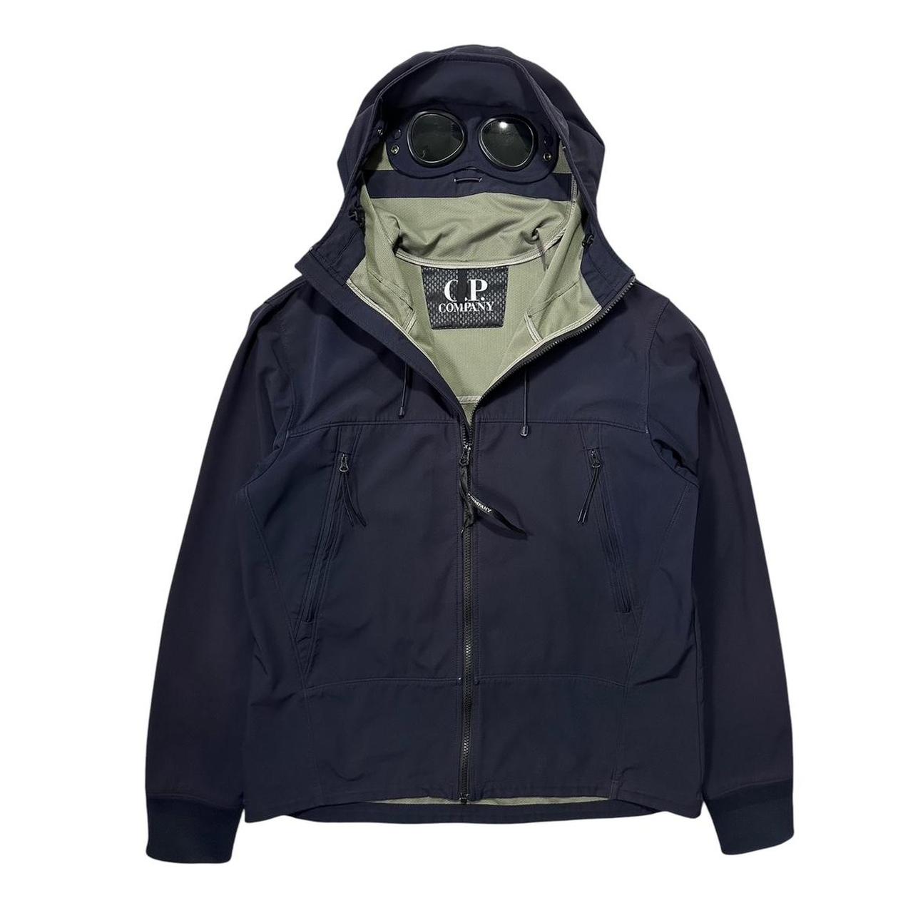 CP Company Navy Soft Shell Goggle Jacket