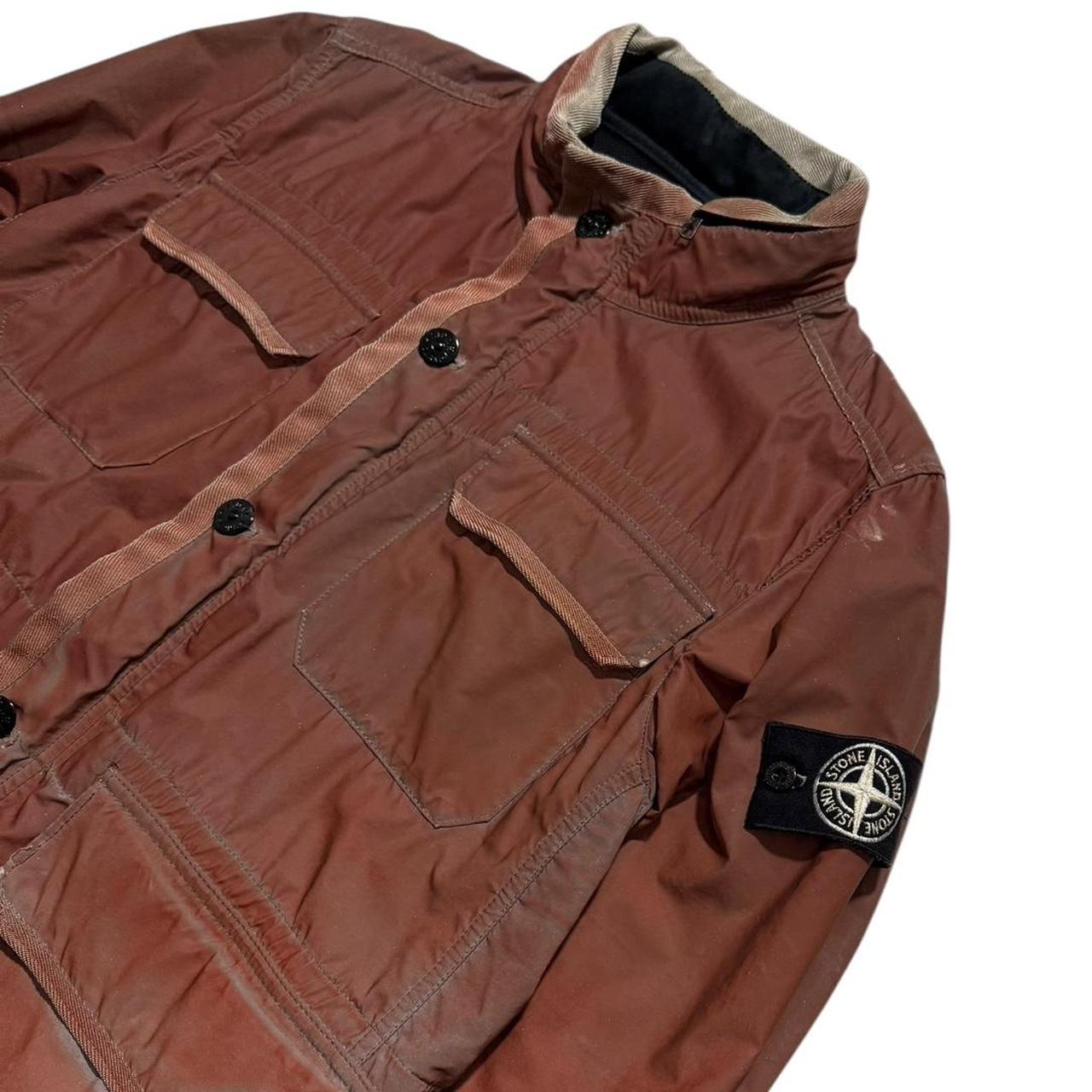 Stone Island Liquid Reflective Jacket | Large, Rust