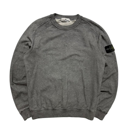 Stone Island Dust Treatment Pullover Crewneck | Medium, Dusty Blue