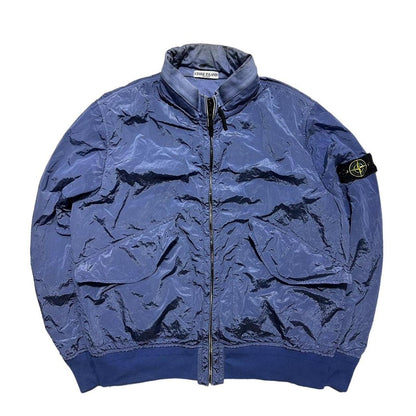 Stone Island Blue Nylon Jacket