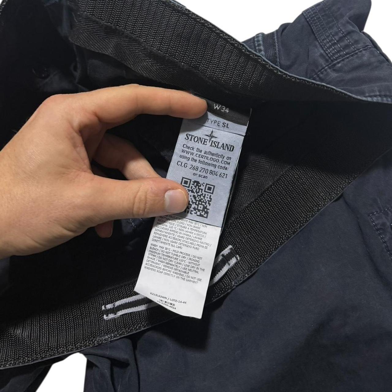 Stone Island Canvas Cargo Shorts