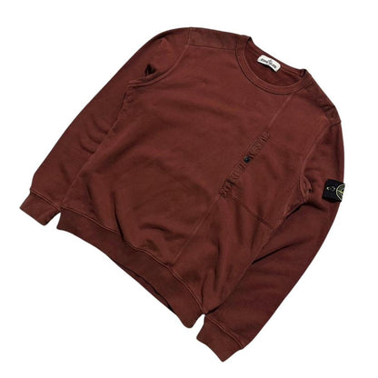 Stone Island Burgundy Pullover Crewneck