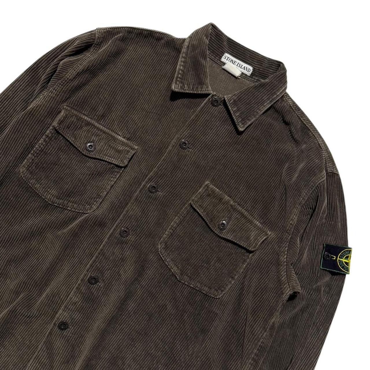 Stone Island Brown Heavy Jumbo Corduroy Shirt