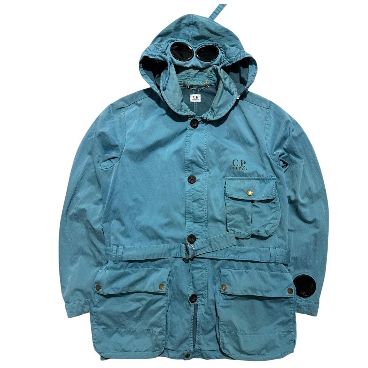 CP Company Belt Mille Miglia Goggle Jacket | Large, Sky Blue