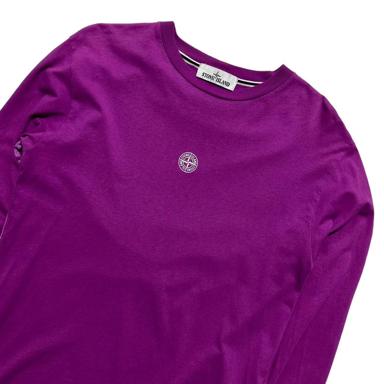 Stone Island Purple Long Sleeve Top