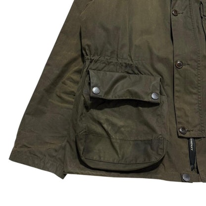 CP Company Barbour Wax Goggle Jacket | Large, Olive
