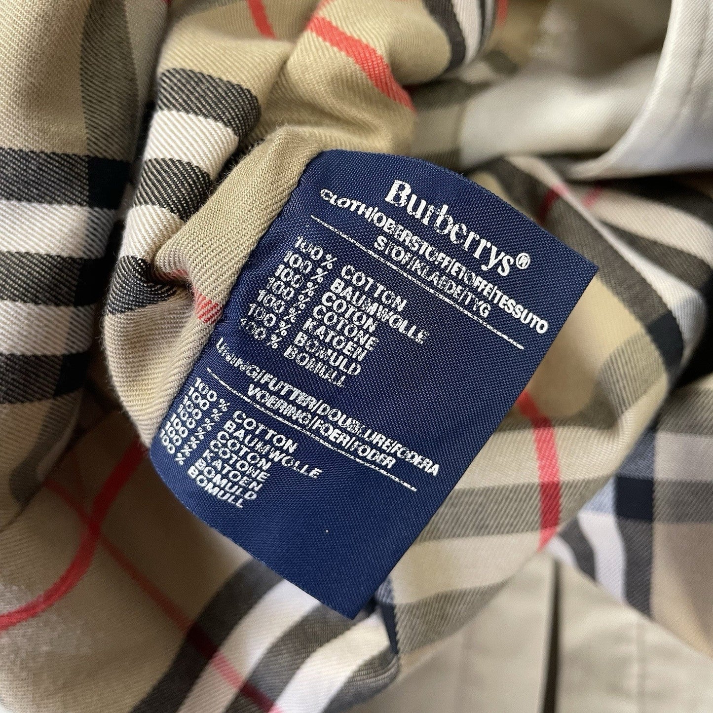 Burberry Nova Check Trench Coat, Size UK 8 Petite | O/S, Beige