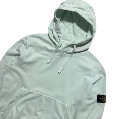 Stone Island Light Blue Pullover Hoodie