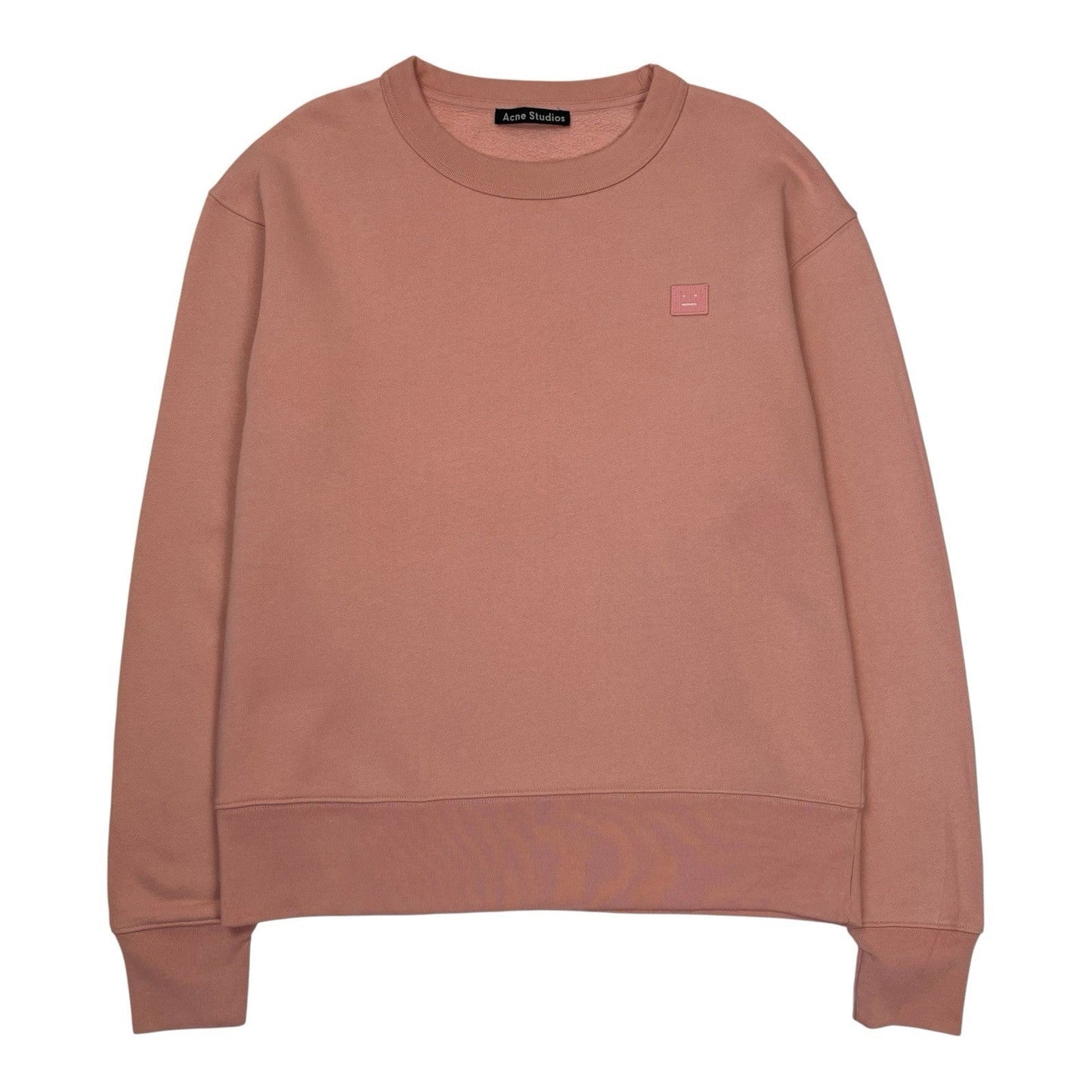 Acne Studios Sweatshirt Fairview Face, Size Small | O/S, Pink