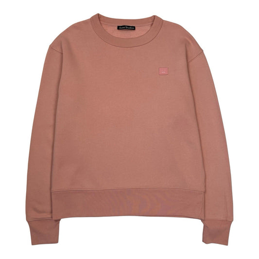 Acne Studios Sweatshirt Fairview Face, Size Small | O/S, Pink