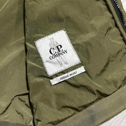 CP Company Green Chrome Nylon Goggle Jacket - Known Source