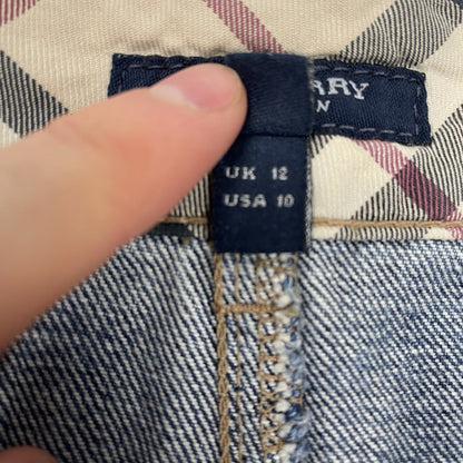 Burberry Belt Skirt, Size UK12 | O/S, Blue