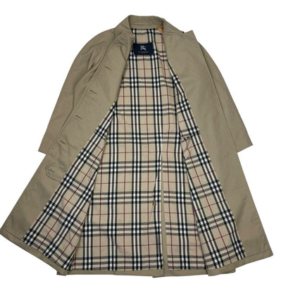 Burberry Nova Check Trench Coat, Size 12 Reg | O/S, Beige