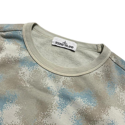 Stone Island Devore Camo Pullover Crewneck | Large, Camo