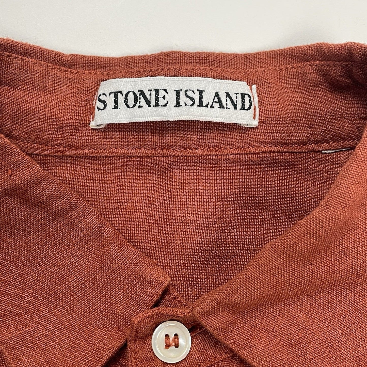 Vintage Stone Island Marina Shirt, Size Small | O/S, Orange