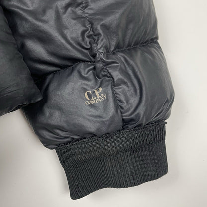CP Company Down Goggle Puffer Jacket, Size Medium | O/S, Black