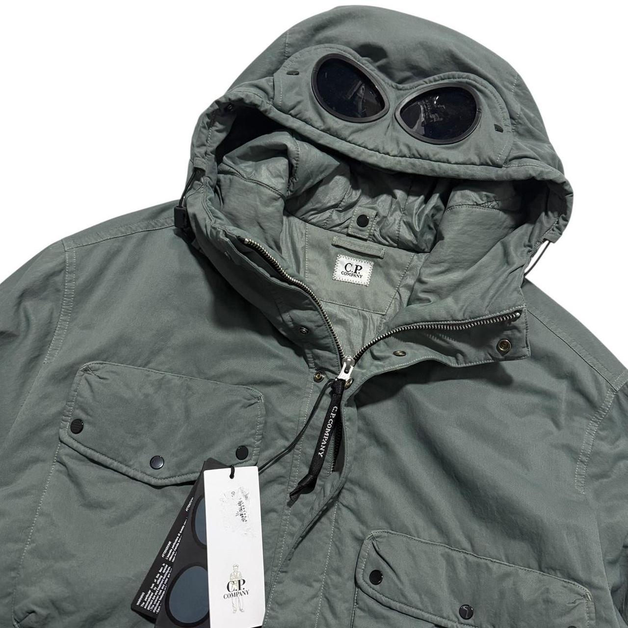 CP Company T-Flatt Goggle Jacket | Large, Olive Green