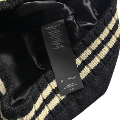 Saint Laurent Paris Teddy Backprint Varsity Jacket