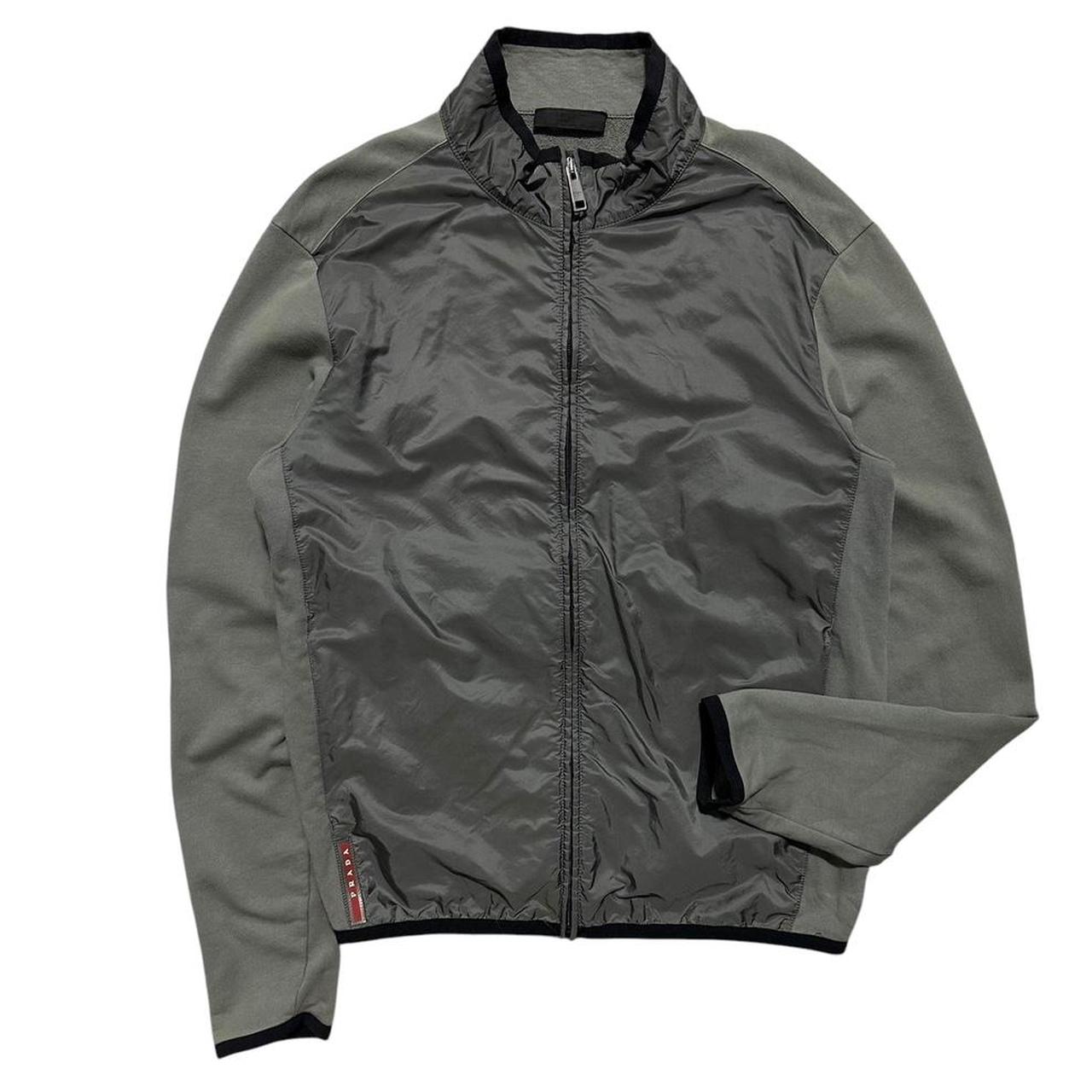 Prada Hybrid Nylon Zip Up