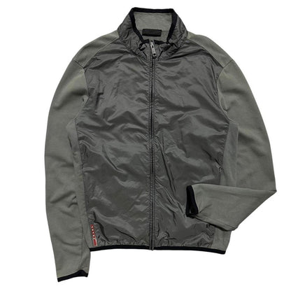 Prada Hybrid Nylon Zip Up