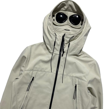 CP Company Cream Soft Shell Goggle Jacket