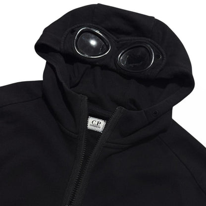 CP Company Full Zip Goggle Hoodie | Medium, Black