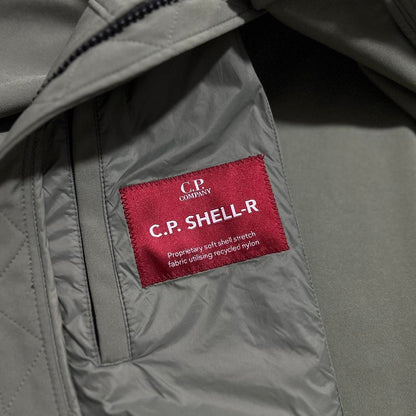 CP Company Green Soft Shell-R Goggle Jacket