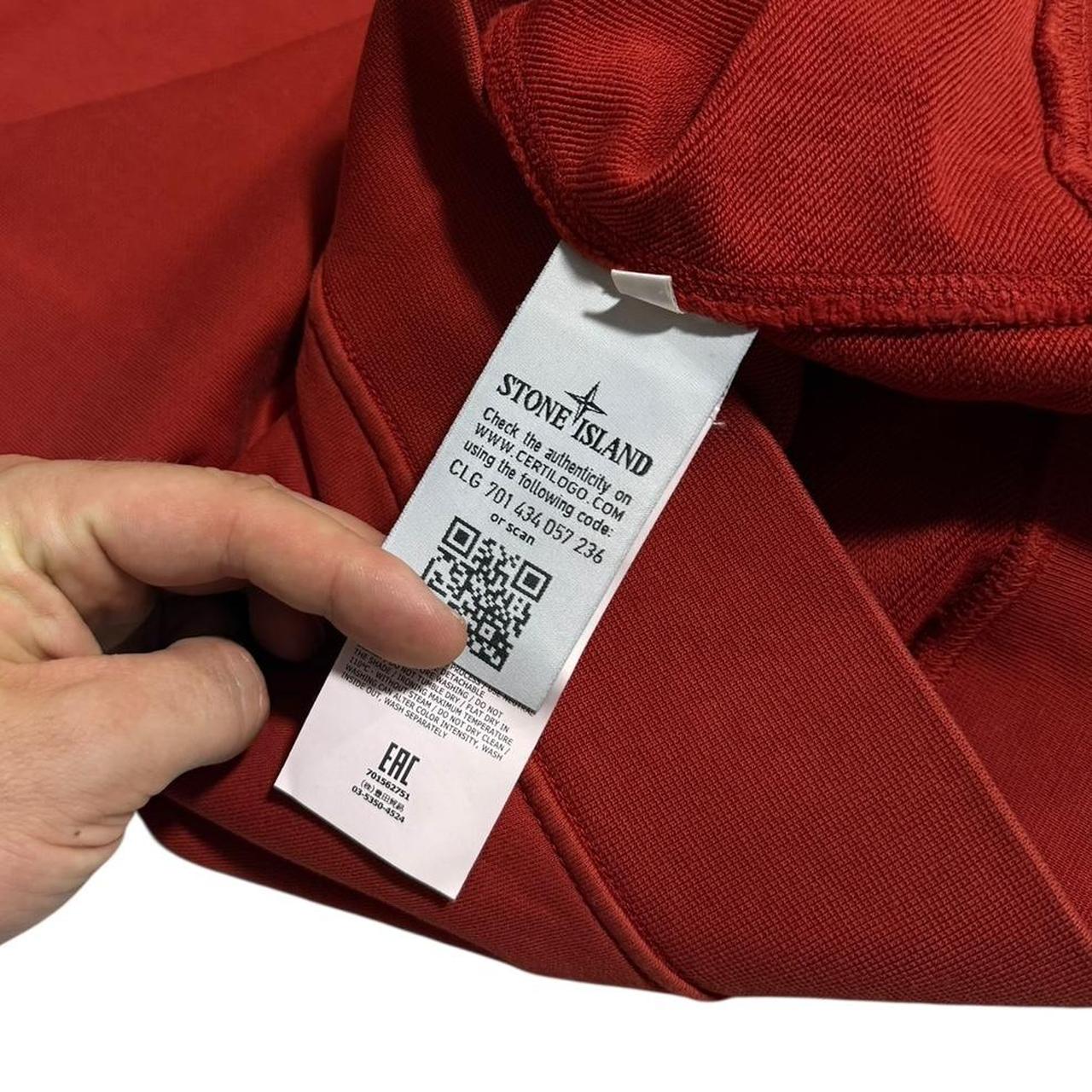 Stone Island Red Pullover Crewneck