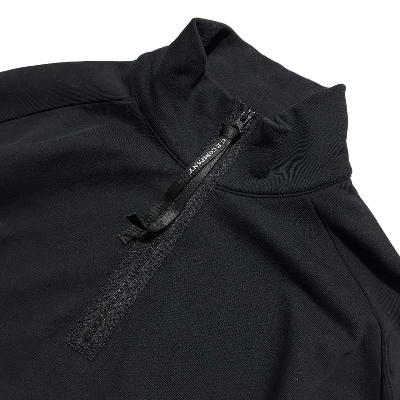 CP Company Black Quarter Zip Pullover