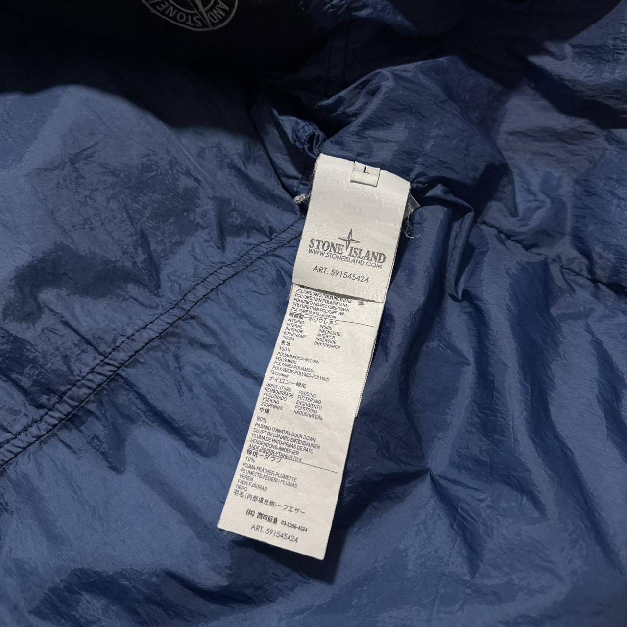 Stone Island Garment Dyed Down Jacket | Large, Blue