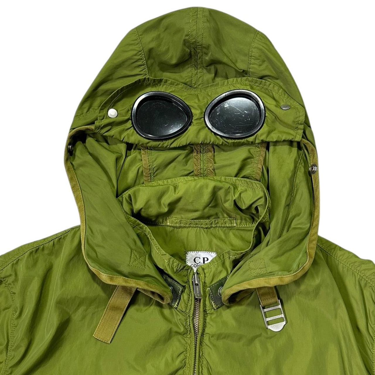 CP Company Green Nylon Goggle Jacket