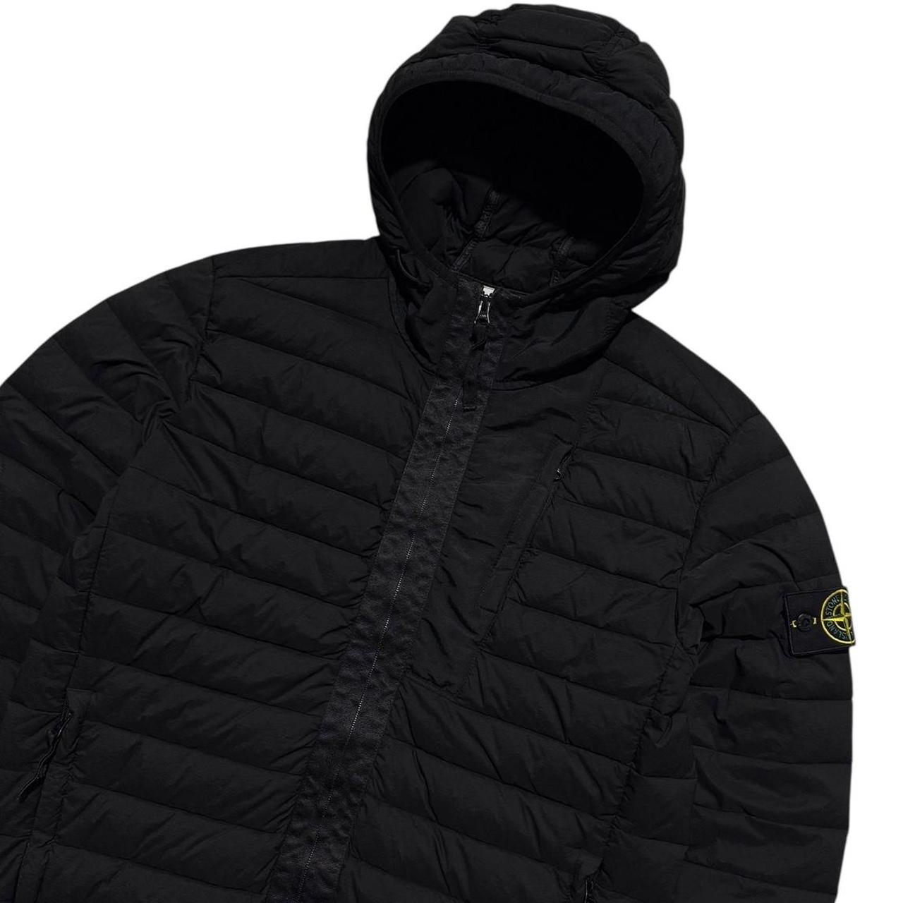 Stone Island Loom Woven Down Jacket | Medium, Black