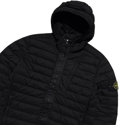 Stone Island Loom Woven Down Jacket | Medium, Black
