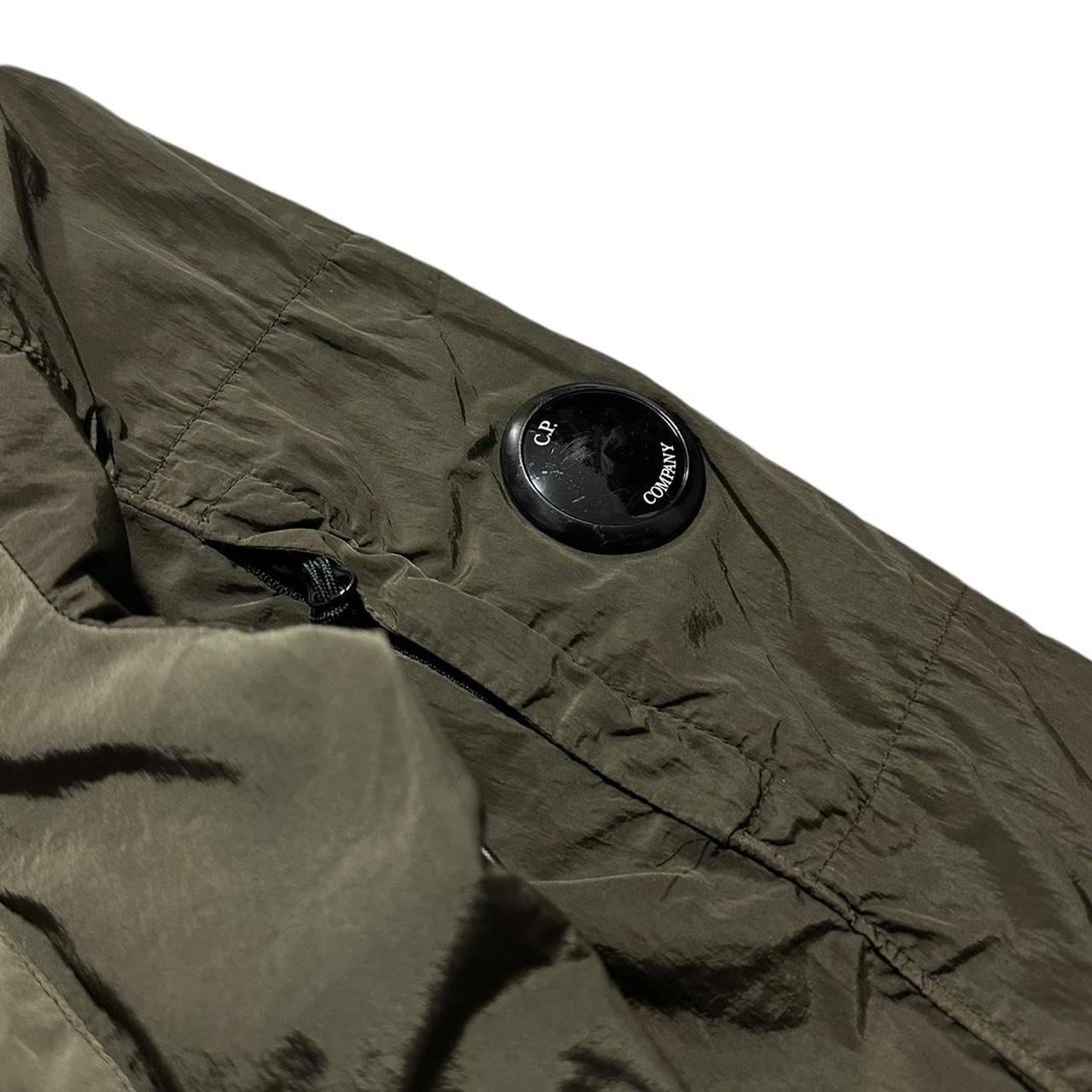 CP Company Nylon Chrome Overshirt | Medium, Olive Green