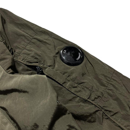 CP Company Nylon Chrome Overshirt | Medium, Olive Green