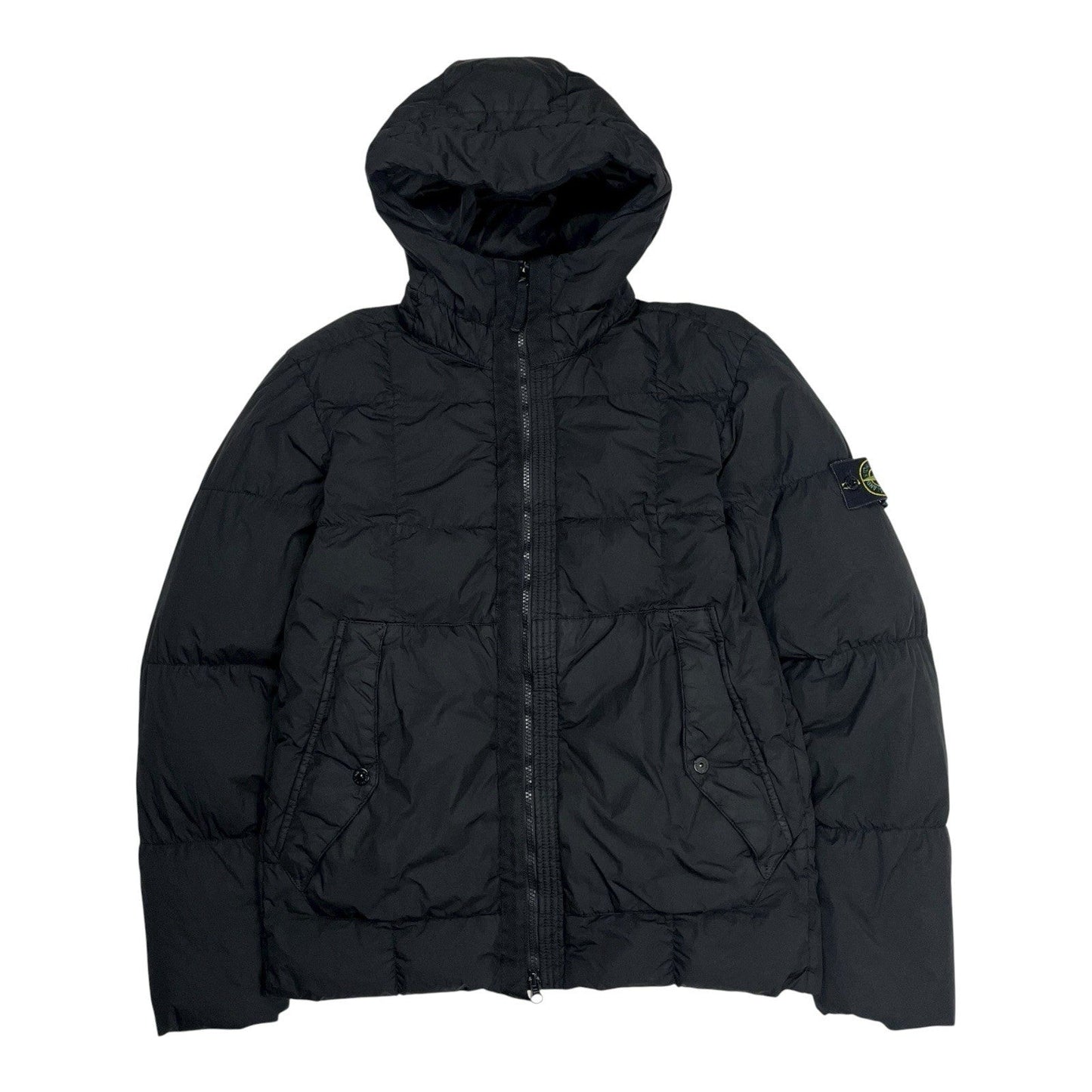 Stone Island Crinkle Reps NY Down Puffer Jacket, Size Large | O/S, Black