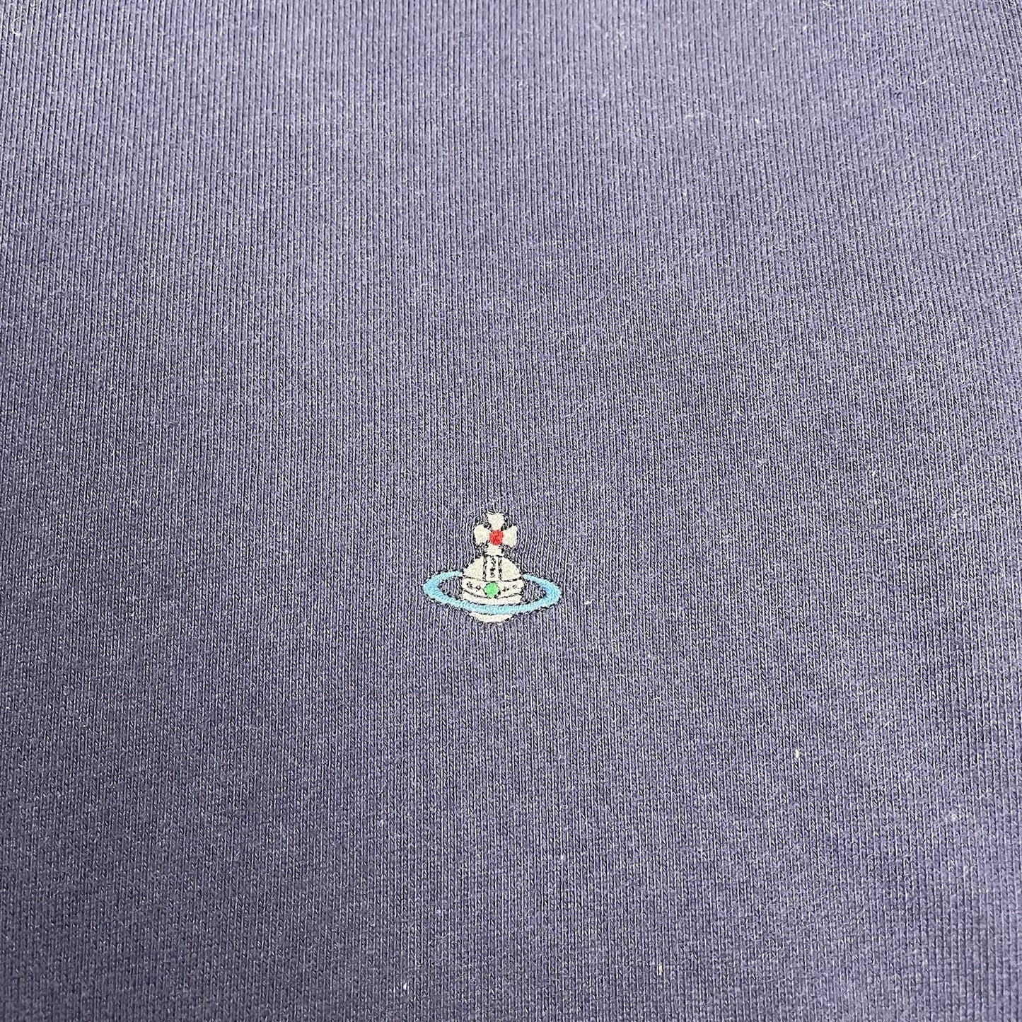 Vivienne Westwood Navy Full Zip Hoodie, Size Large | O/S, Navy