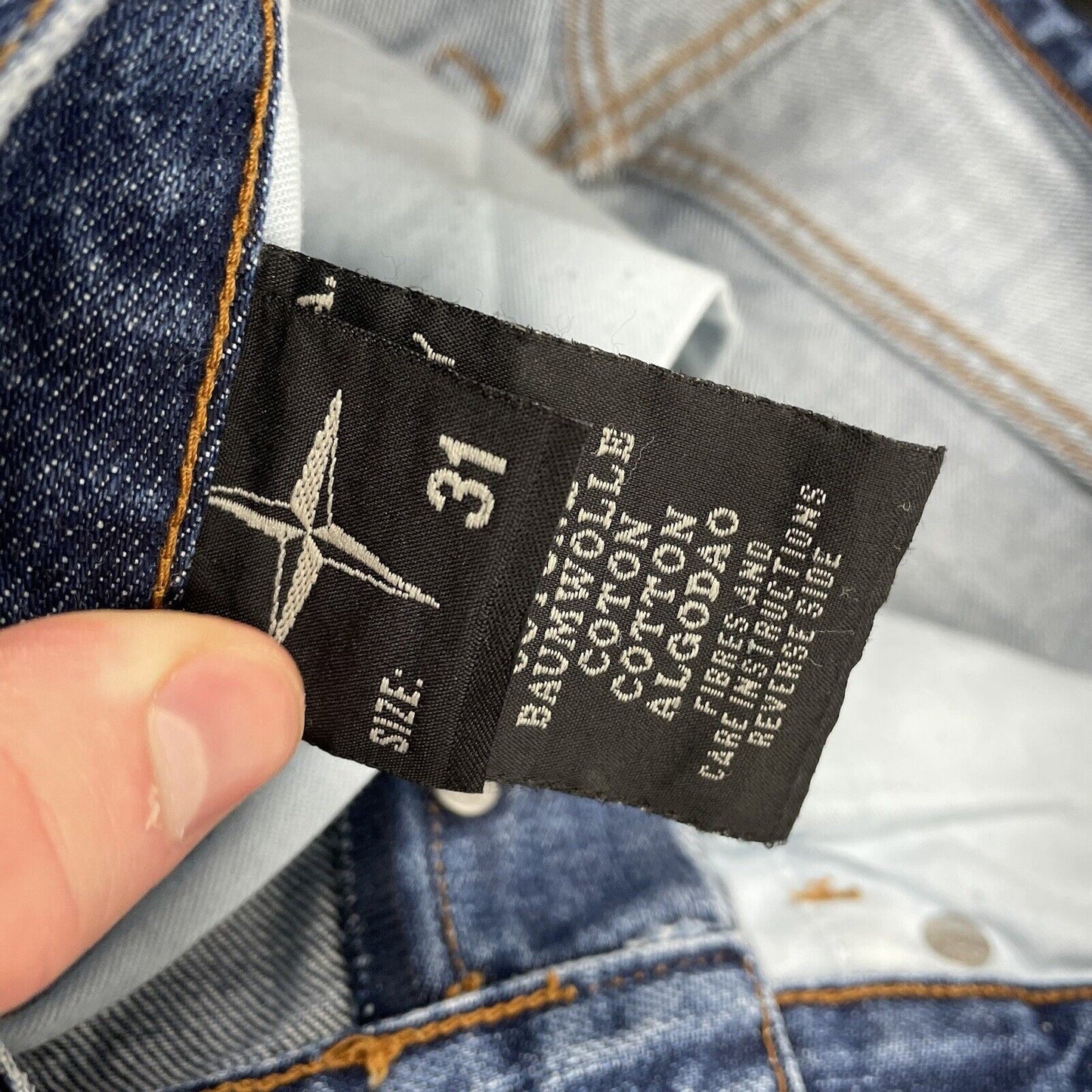 Vintage Stone Island Denims Jeans, W31 L32 New With Tags 2003 | W31, Blue