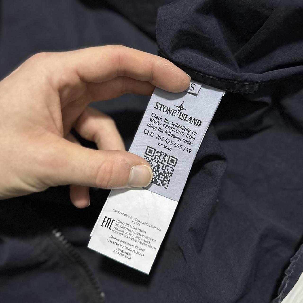 Stone Island Navy Single Pocket Canvas Overshirt