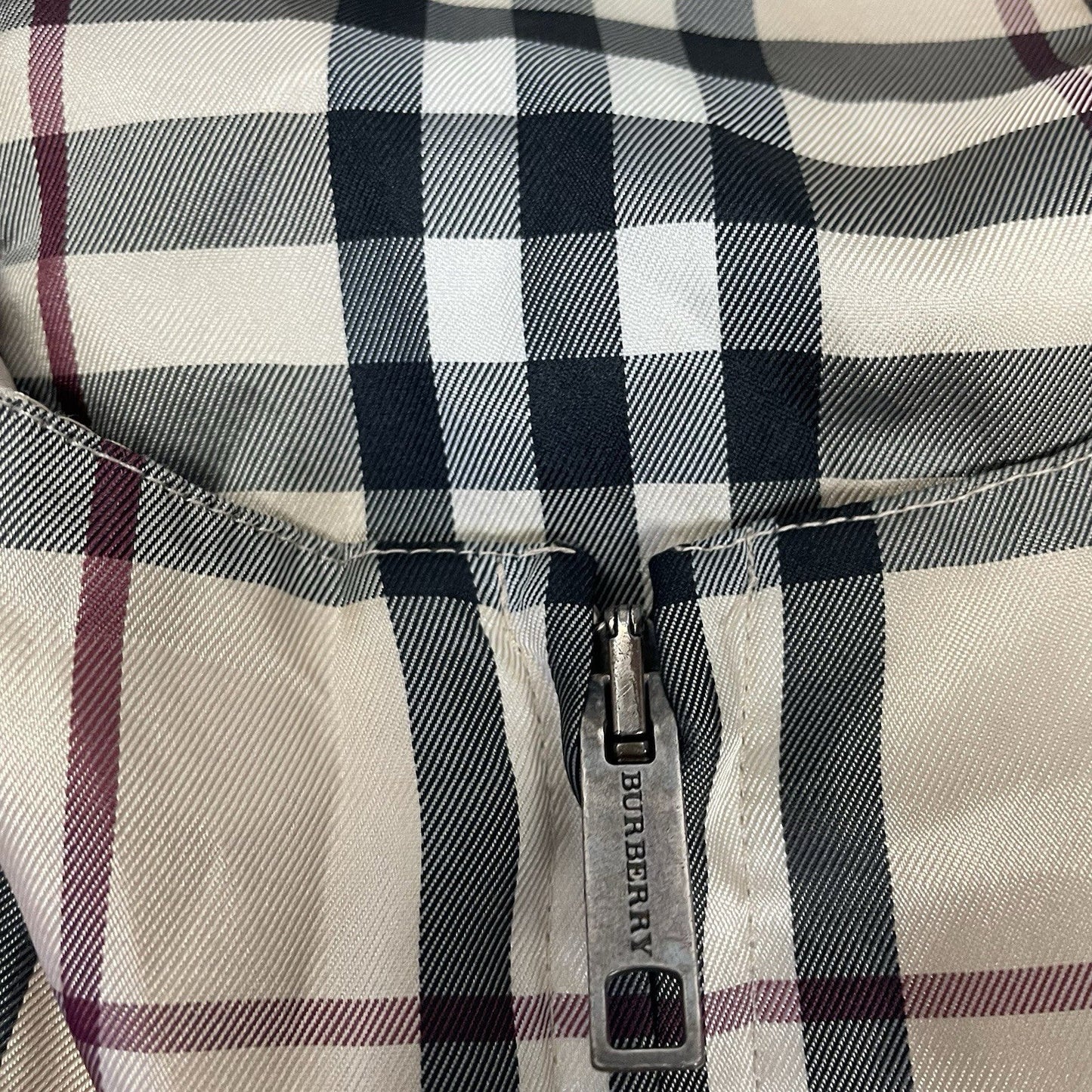 Burberry Nova Check Jacket, Size Small | O/S, Beige
