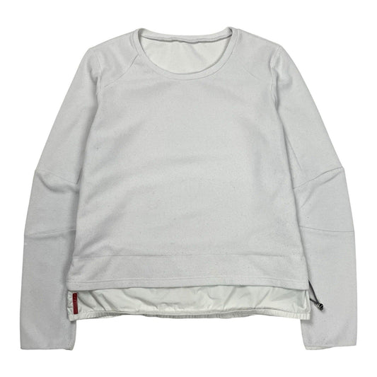 Vintage Prada Sport Fleece, Size 44 | O/S, White