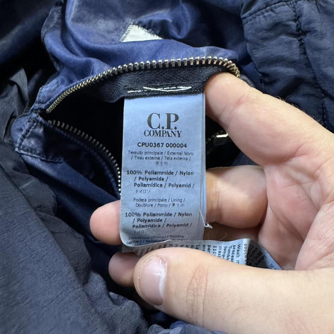 CP Company Blue Down Goggle Jacket