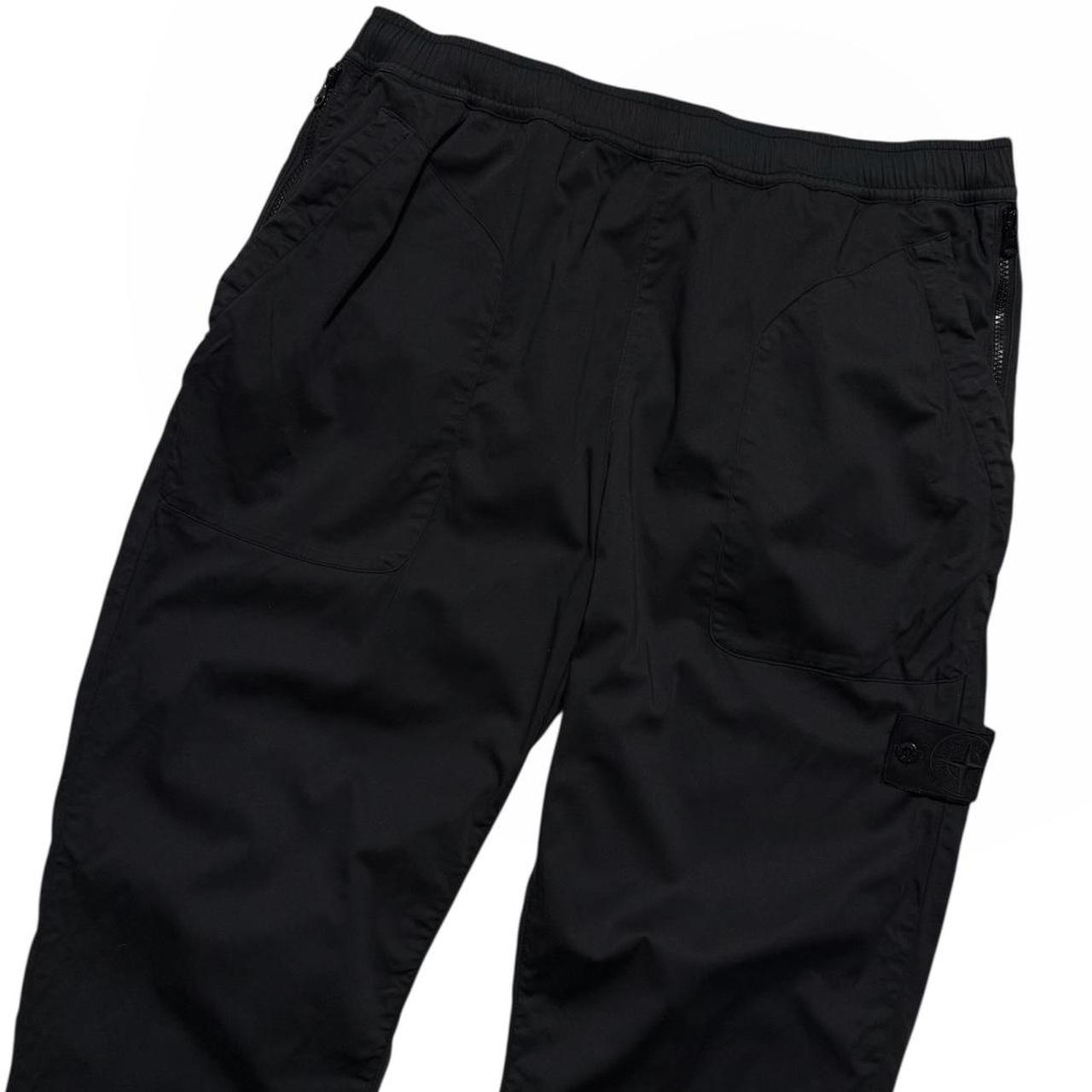 Stone Island Ghost Cargo Trousers | W36, Black