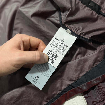 Stone Island Nylon Metal Weft Jacket | Medium, Metallic Burgundy