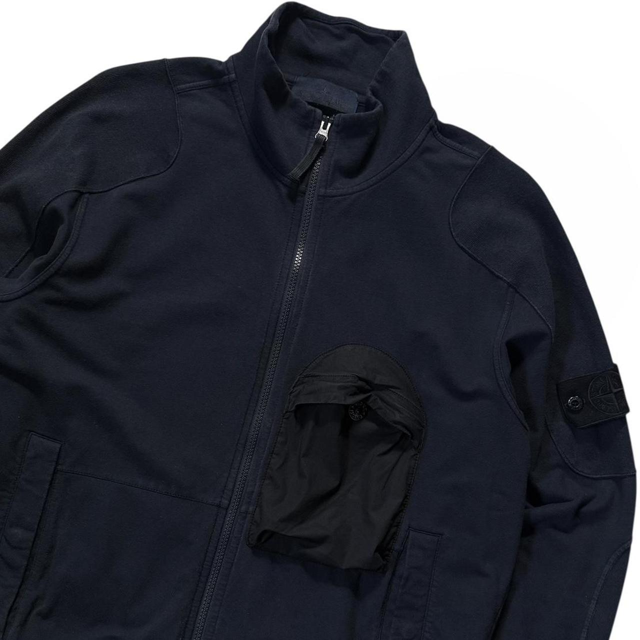 Stone Island Navy Ghost Zip Up