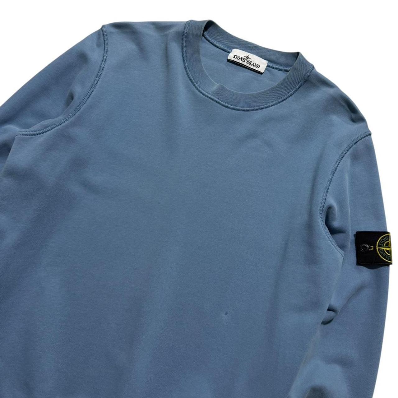 Stone Island Blue Pullover Crewneck