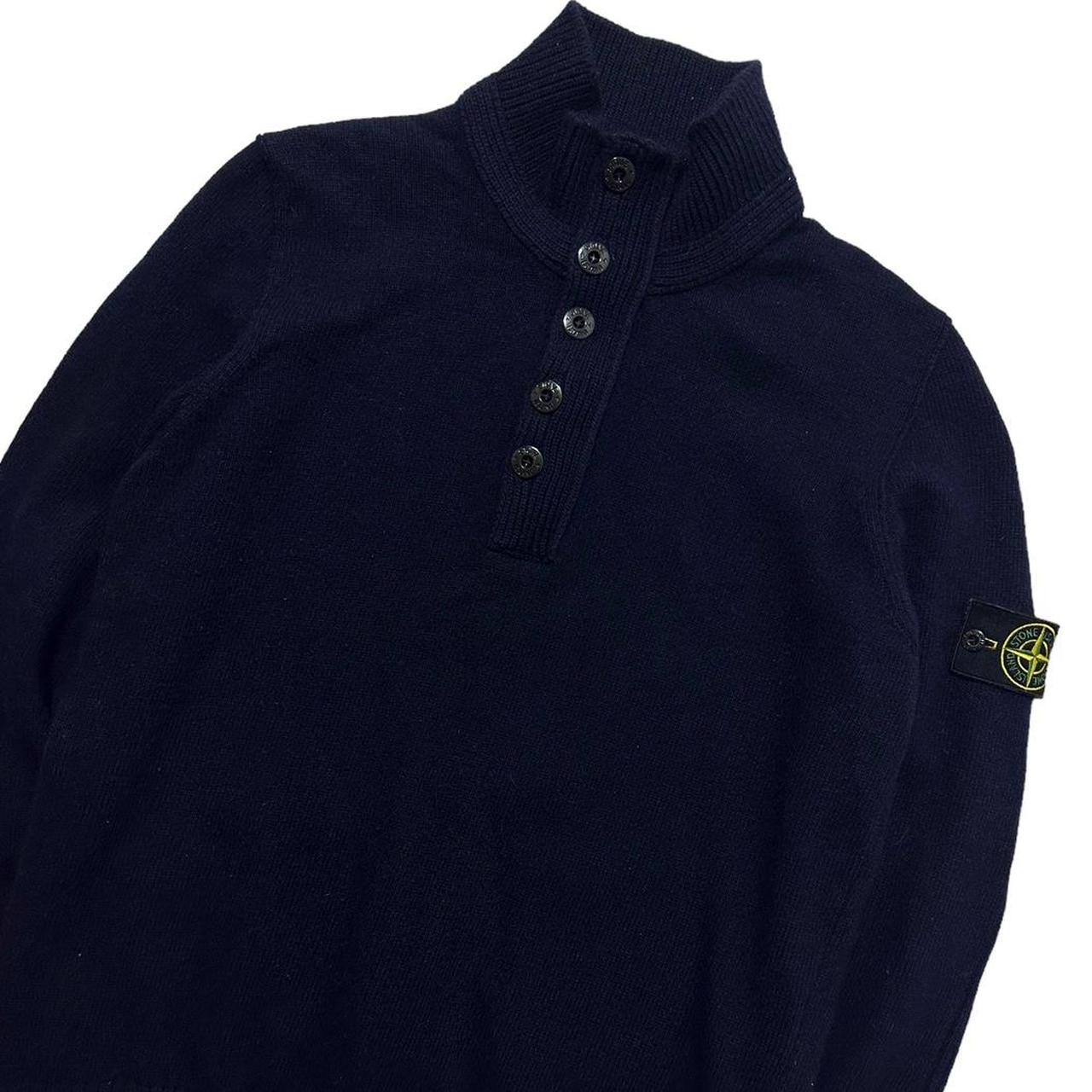 Stone Island Wool Quarter Zip Pullover