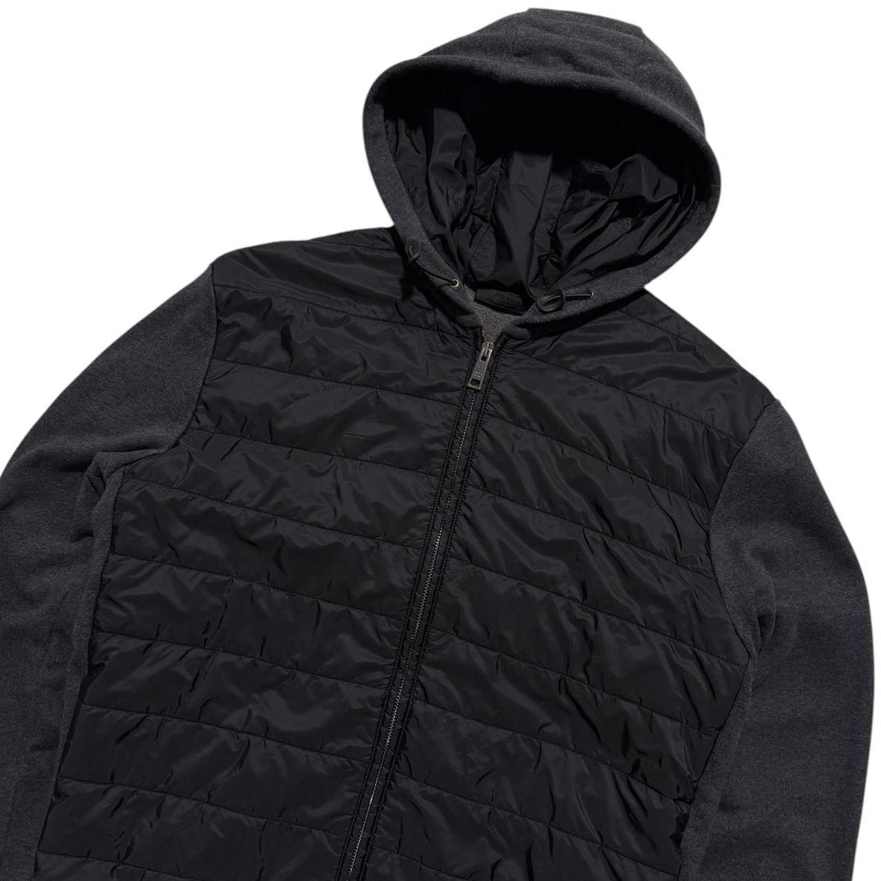 Prada Hybrid Down Hoodie | Large, Black
