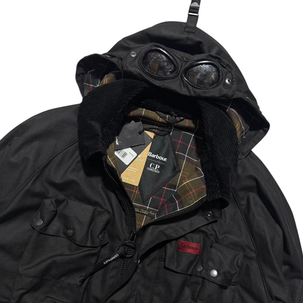 CP Company Barbour Wax Jacket | Large, Black